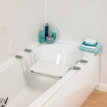 Lightweight suspended Bath seat